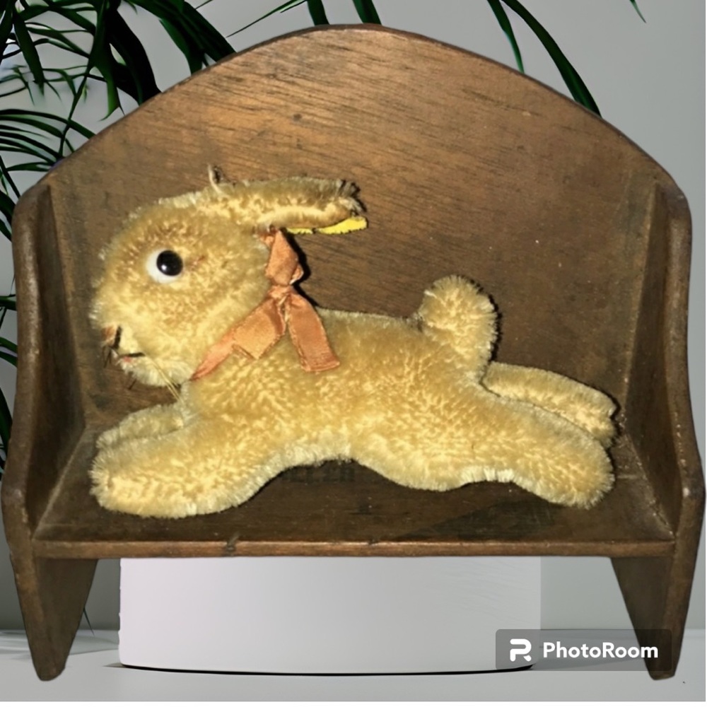 Steiff Made in Germany Running Rabbit Mohair